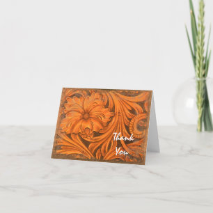 Rustic Flower Country Western Bridesmaid Thank You Card