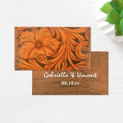 Customizable Rustic Flower Country Wedding Favor Tags Business Card Template