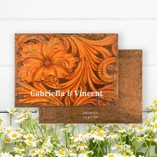 Rustic Flower Couples Western Wedding Shower Invitation