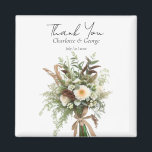 Rustic Flowers wedding bouquet wedding favors Magnet<br><div class="desc">Rustic Flowers wedding bouquet wedding favors magnet
This design is perfect for your greenery white floral rustic boho wedding theme. Easily customize and personalize by adding text. This beautiful gift is perfect to aww your guest. and the last congratulation for your wedding</div>