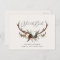Rustic foliage and antler save the date