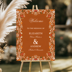 Rustic Folk Botanical Celebration Mexican Foam Board