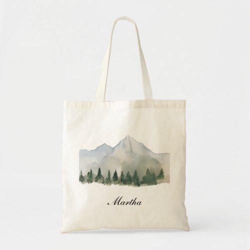 Rustic Forest and Mountain Birdesmaid Tote Bag