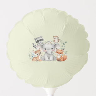 Rustic Forest Animals Greenery Party Decorations Balloon