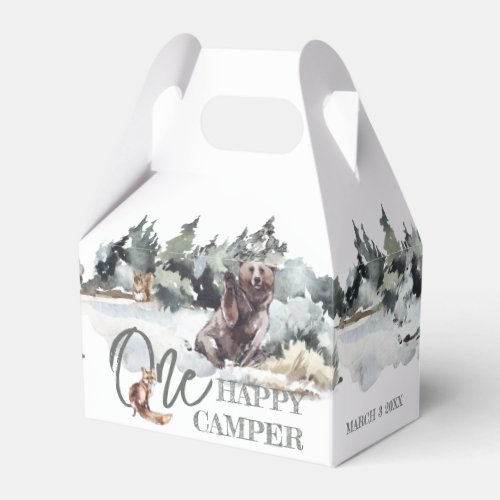 Rustic Forest Animals Woodland Birthday Favor Boxes