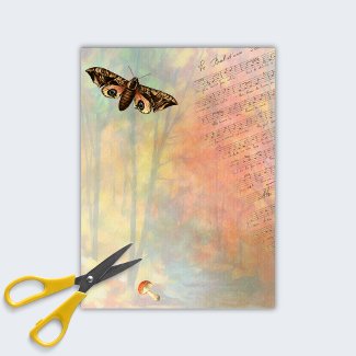 Rustic Forest Autumn Nature decoupage tissue paper