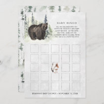 Rustic Forest | Baby Shower Bingo Card