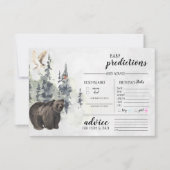 Rustic Forest | Baby Shower Guessing Game Invitation (Front)
