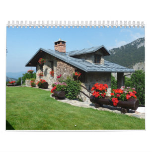 Rustic Forest Cottages Huts and Cozy Cabins Photos Calendar