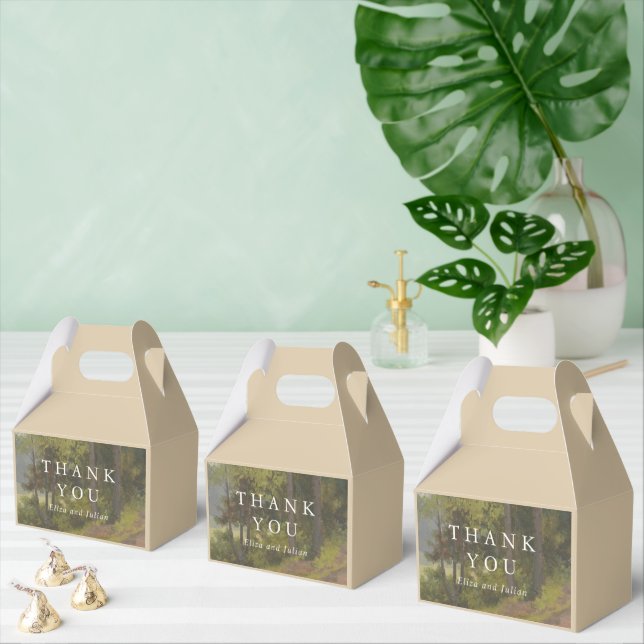 Rustic Forest Elegant Wedding Favor Boxes (Multiple)