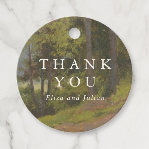 Rustic Forest Elegant Wedding Favor Tags