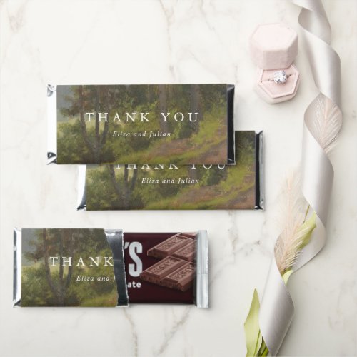 Rustic Forest Elegant Wedding Hershey Bar Favors