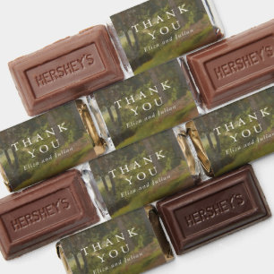 Rustic Forest Elegant Wedding Hershey's Miniatures