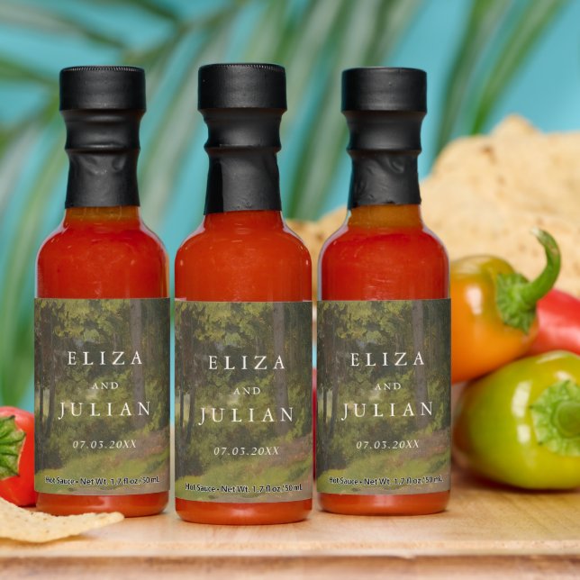 Rustic Forest Elegant Wedding Hot Sauces (Multi)