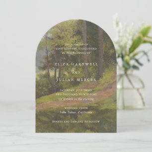 Rustic Forest Elegant Wedding Invitation