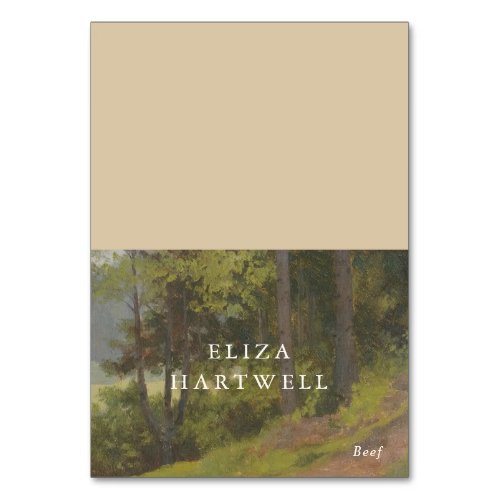 Rustic Forest Elegant Wedding Place Card