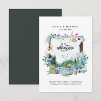 Rustic Forest Mountain | Camping Wedding Crest