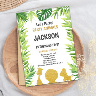 Rustic Forest Party Card