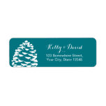 Pine Cone Nature Wedding Return Address Label | Zazzle