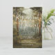 Rustic Forest String Lights Photo Rehearsal Dinner Invitation | Zazzle