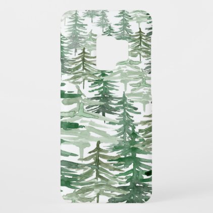 Rustic Forest | Watercolor Trees Pattern Case-Mate Samsung Galaxy S9 Case