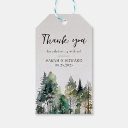 Rustic Forest Wedding Favor Tags