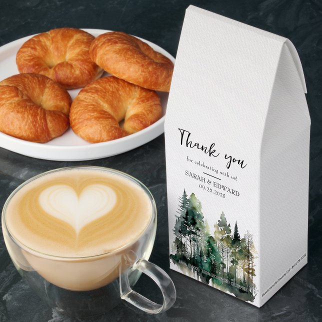 Rustic Forest Wedding Favors - Roasted Coffee (Breakfast)