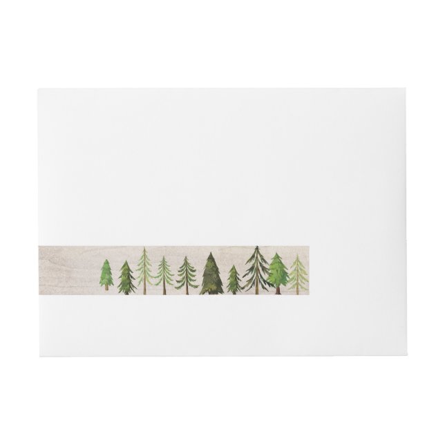Rustic Forest Wrap Around Return Address Label (Front)