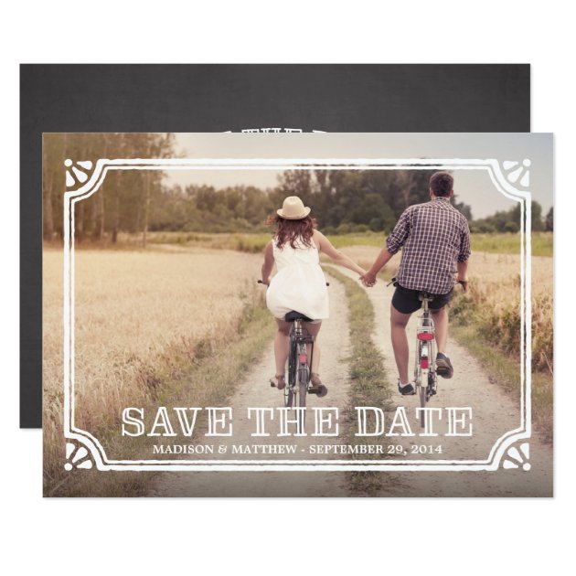 Rustic Frame | Save The Date Announcement