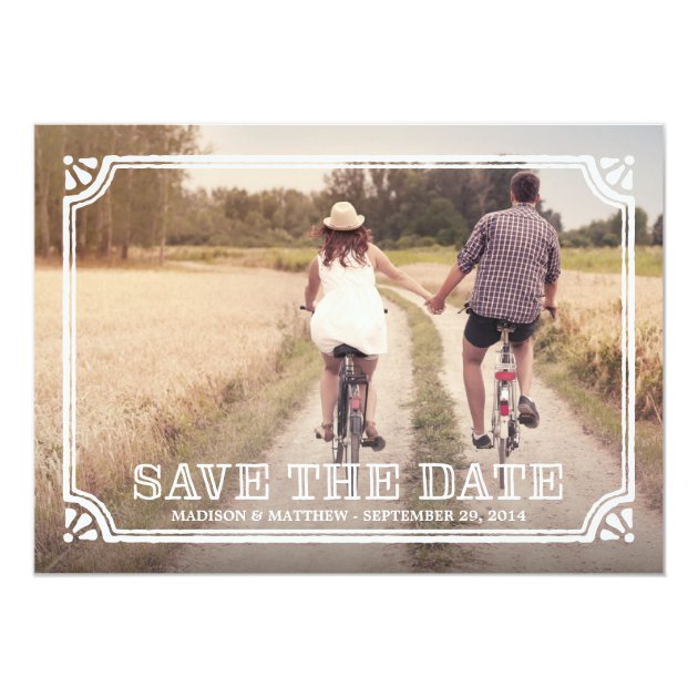 Rustic Frame | Save The Date Announcement