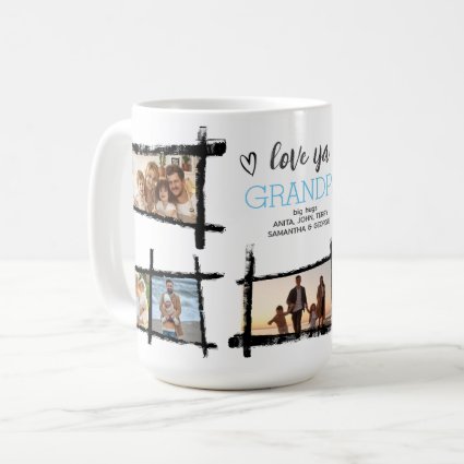 Rustic Frames Black/Wht Love Ya Grandpa ID1015