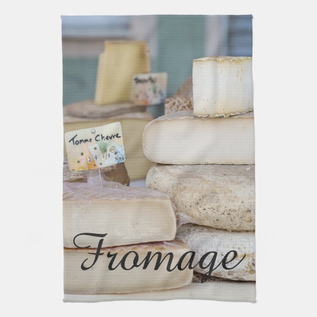 Rustic French Cheese Selection Towel (Vertical)