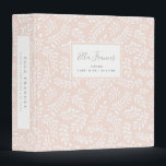 Rustic French Country Blush Pink Baby Photo 3 Ring Binder<br><div class="desc">This rustic yet elegant French Country baby photo binder features a background pattern of hand-drawn botanical branches in a pale blush pink, white and gray color scheme. It makes a wonderful gift for any new parent for photos or use it for a baby book... just add clear photo holders or...</div>