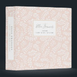 Rustic French Country Blush Pink Baby Photo 3 Ring Binder<br><div class="desc">This rustic yet elegant French Country baby photo binder features a background pattern of hand-drawn botanical branches in a pale blush pink, white and gray color scheme. It makes a wonderful gift for any new parent for photos or use it for a baby book... just add clear photo holders or...</div>