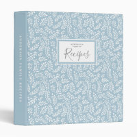 Rustic French Country Dusty Blue Family Recipe