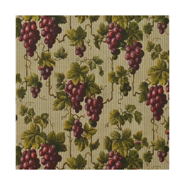 Rustic French Country Vineyard Grapevine Art (Front)