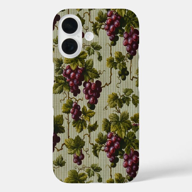 Rustic French Country Vineyard Grapevine Art Case-Mate iPhone Case (Back)