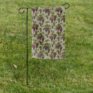 Rustic French Country Vineyard Grapevine Art Garden Flag