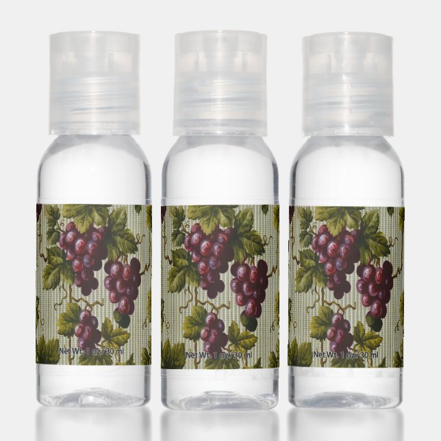 Rustic French Country Vineyard Grapevine Art Hand Sanitizer (Set)