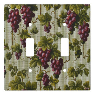 Rustic French Country Vineyard Grapevine Art Light Switch Cover