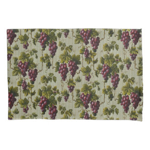 Rustic French Country Vineyard Grapevine Art Pillow Case