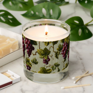 Rustic French Country Vineyard Grapevine Art Scented Candle