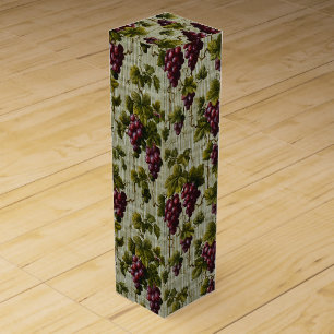 Rustic French Country Vineyard Grapevine Art Wine Box
