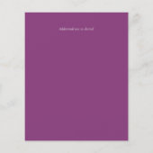 Rustic Fuchsia Floral Woodland Wedding (Back)