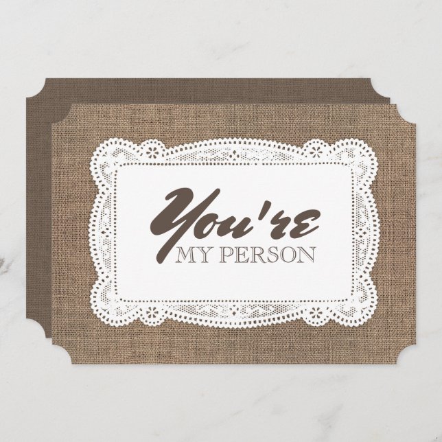 Rustic Funny Bridesmaid / Maid of Honor Proposal Invitation (Front/Back)