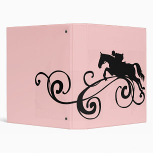 Rustic Galloping Andalusian Horse 3 Ring Binder