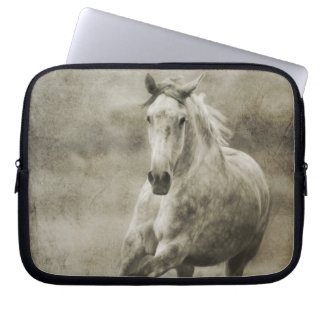 Rustic Galloping Andalusian Horse Laptop Sleeve