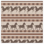 Rustic Galloping Horse Pattern Fabric