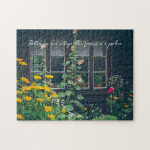 Rustic garden and a cozy cottage jigsaw puzzle