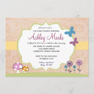 Rustic Garden Baby Shower Invitation